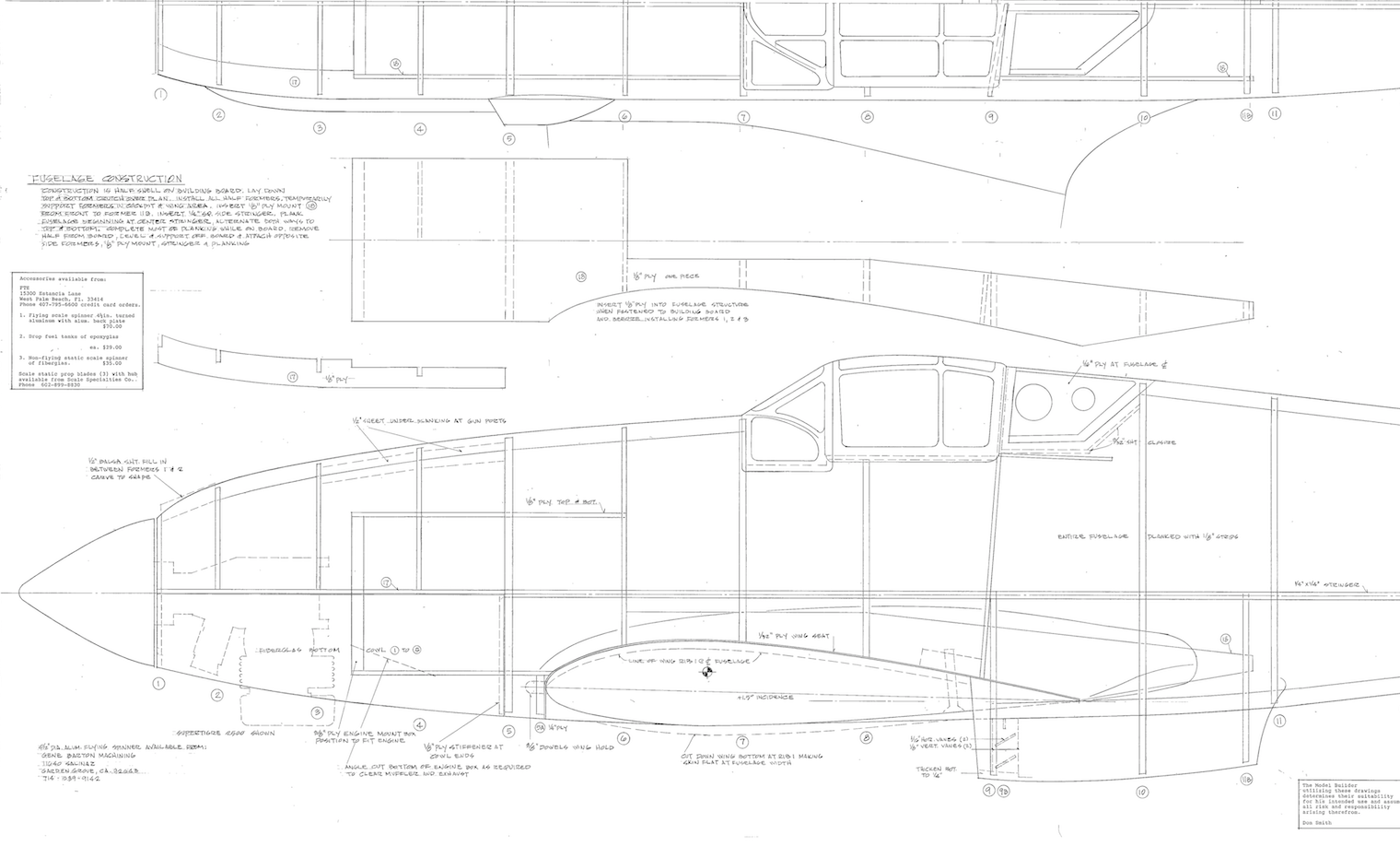 FLYGPLANS-RITNINGAR（航空機図面集） Kawasaki Ki-61 Hien Tony (85.75”) Plan Set - Precision Cut Kits
