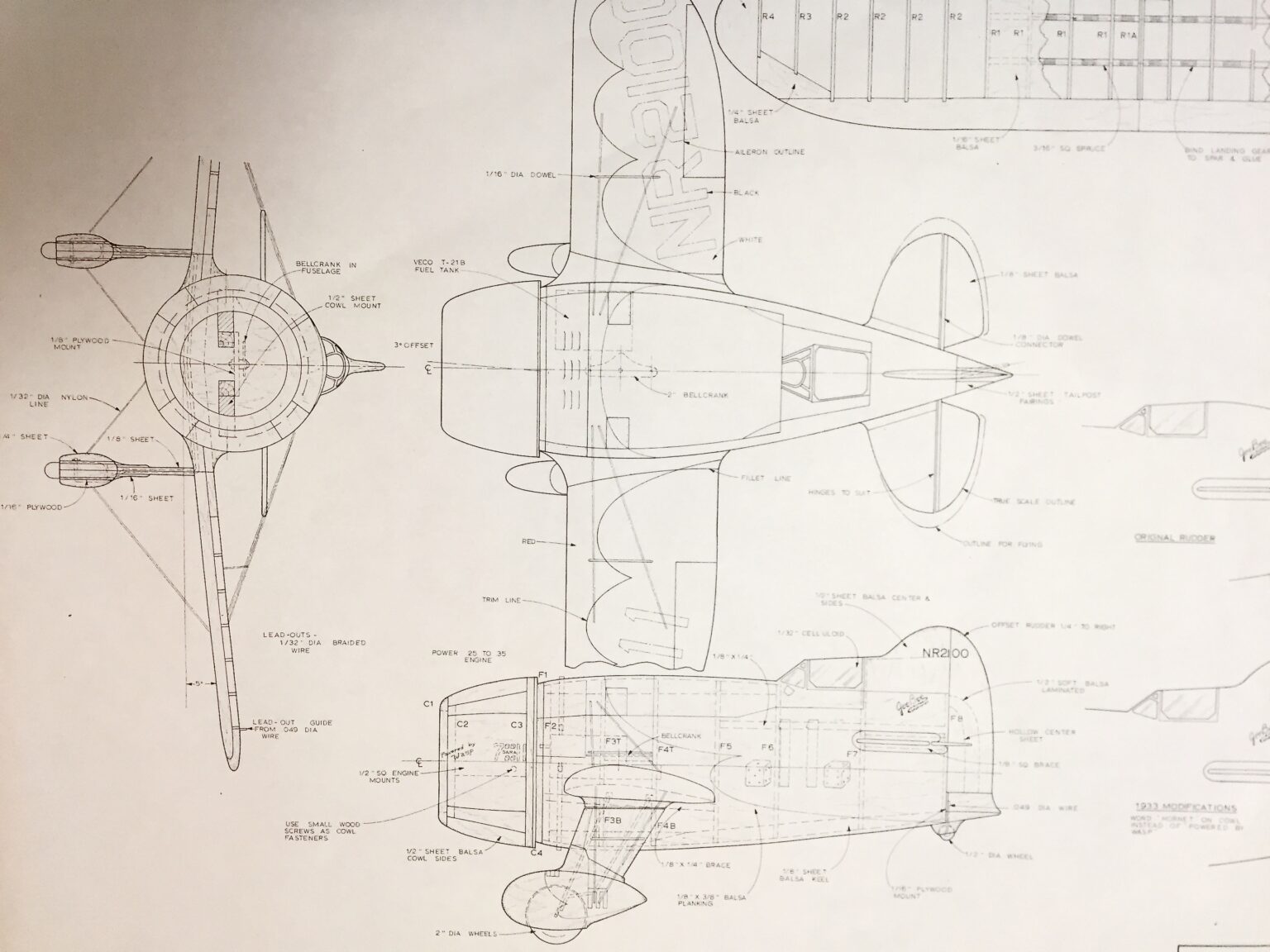 Gee Bee R1 R2 Super Sportster Precision Cut Kits