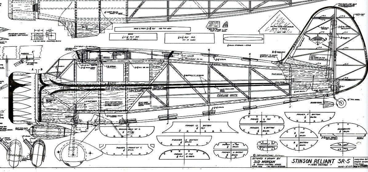 Smith Mini Plane (1957) (42.5”) Plan Set - Precision Cut Kits
